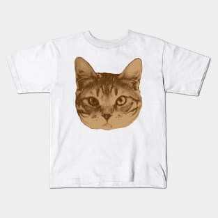 Portrait of cat _2 Kids T-Shirt